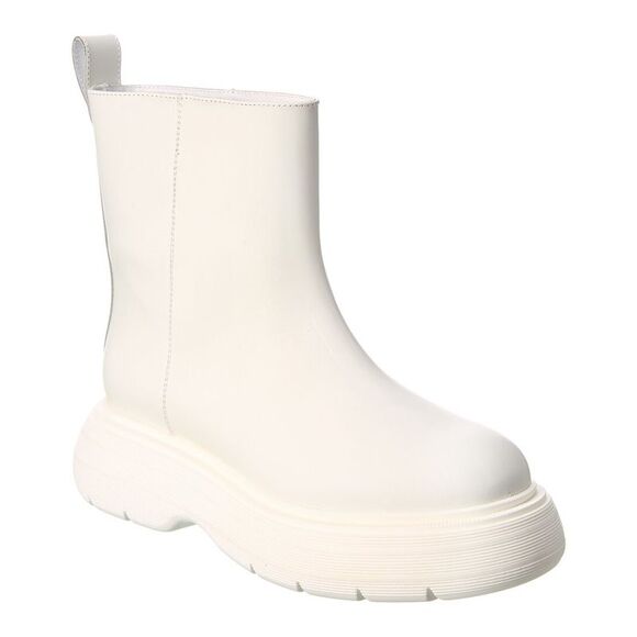 Gia Borghini X Pernille Teisbaek Leather Boot, White